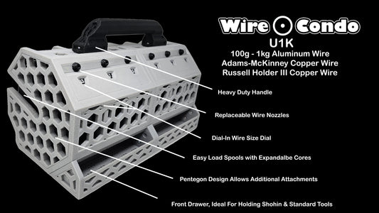 The Bonsai Wire Condo - U1K - Aluminum & Copper Bonsai Wire Caddy