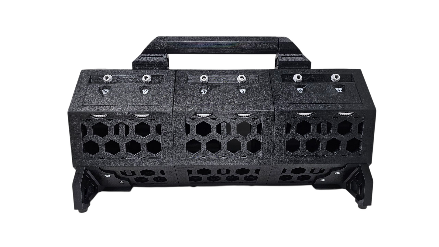 The Bonsai Wire Condo - U1K-XL - Holds Six Kilo Spools of Aluminum up to 2 3/8" Wide