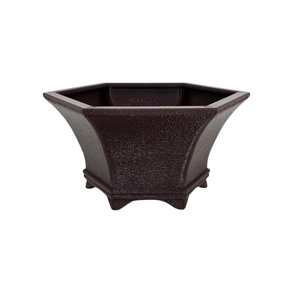 Bonsai Shoes Show Hexagon Semi-Cascade Training Grow Plastic Pot