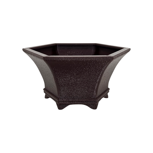 Bonsai Shoes Show Hexagon Semi-Cascade Training Grow Plastic Pot