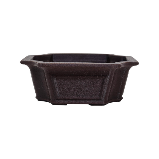 Bonsai Shoes Show Cut Corner Deep Windowed Rectangle Growing Plastic Pot