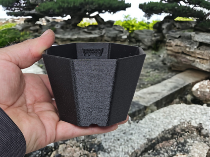 Bonsai Shoes Modern Semi Cascade Octagon Plastic Training Pot
