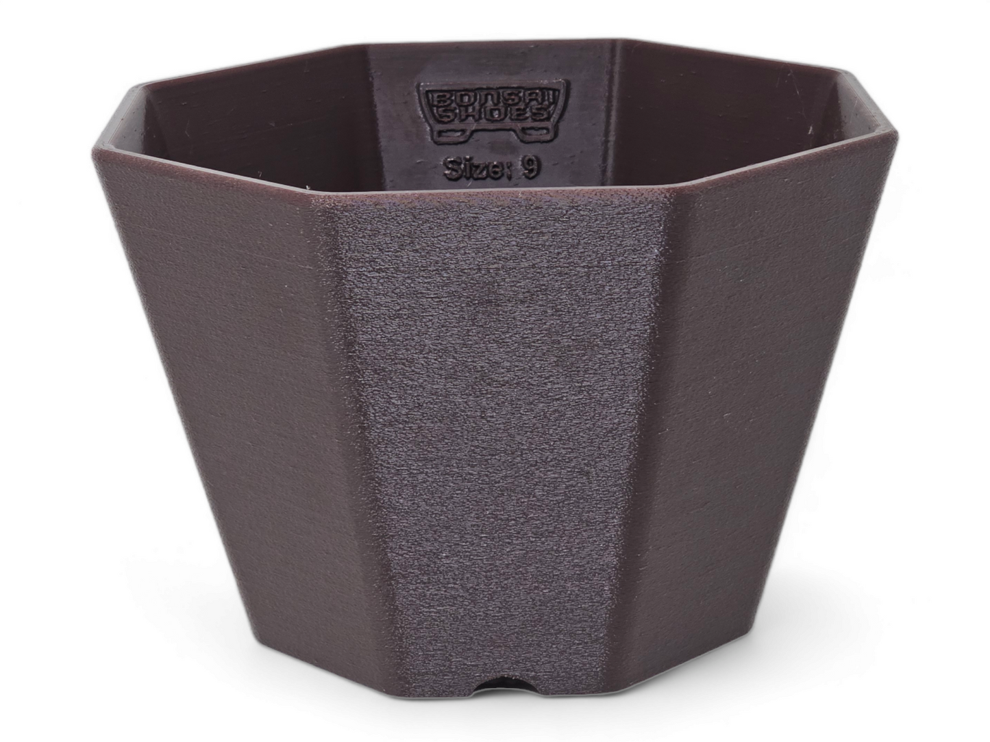 Bonsai Shoes Modern Semi Cascade Octagon Plastic Training Pot