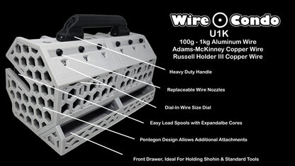 The Bonsai Wire Condo - U1K - Aluminum & Copper Bonsai Wire Caddy