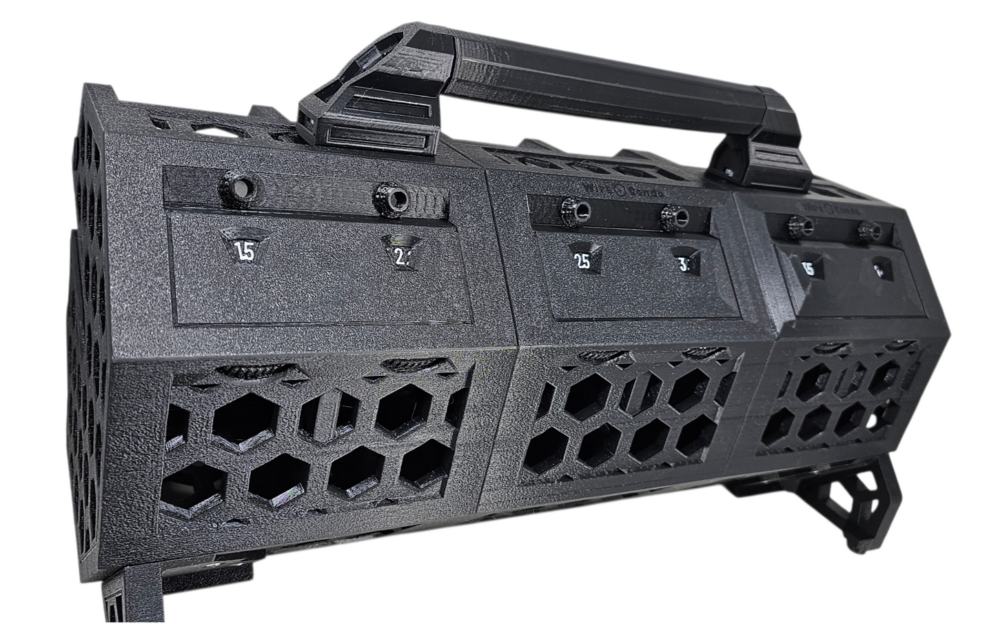 The Bonsai Wire Condo - U1K-XL - Holds Six Kilo Spools of Aluminum up to 2 3/8" Wide