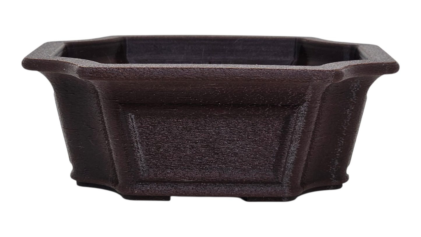 Bonsai Shoes Show Cut Corner Deep Windowed Rectangle Growing Plastic Pot