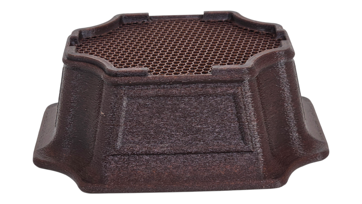Bonsai Shoes Show Cut Corner Deep Windowed Rectangle Growing Plastic Pot